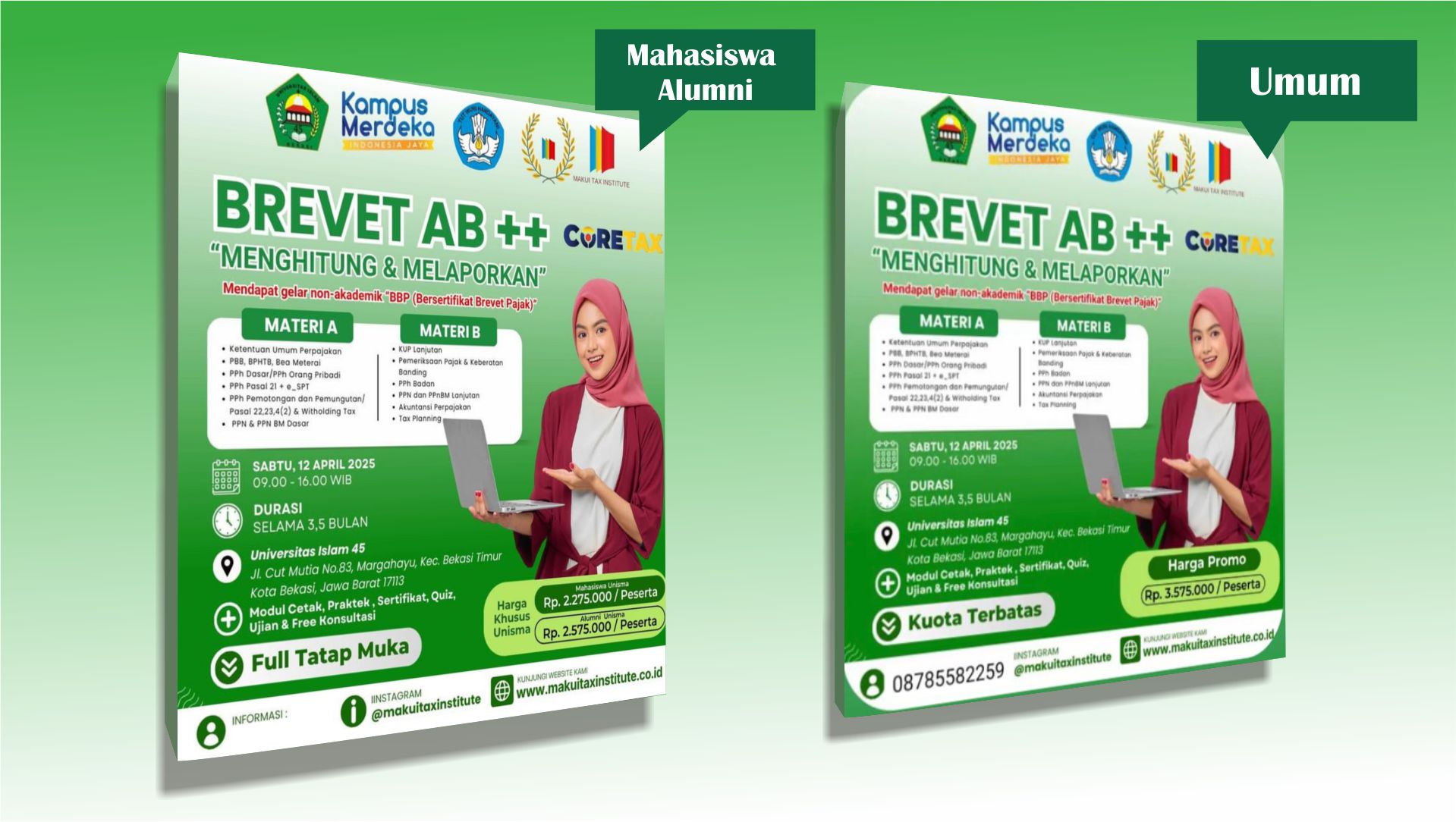 Mau Jago Pajak? UNISMA Bekasi dan Makui Tax Institute Buka Pendaftaran Kelas Brevet AB ++ Coretax!